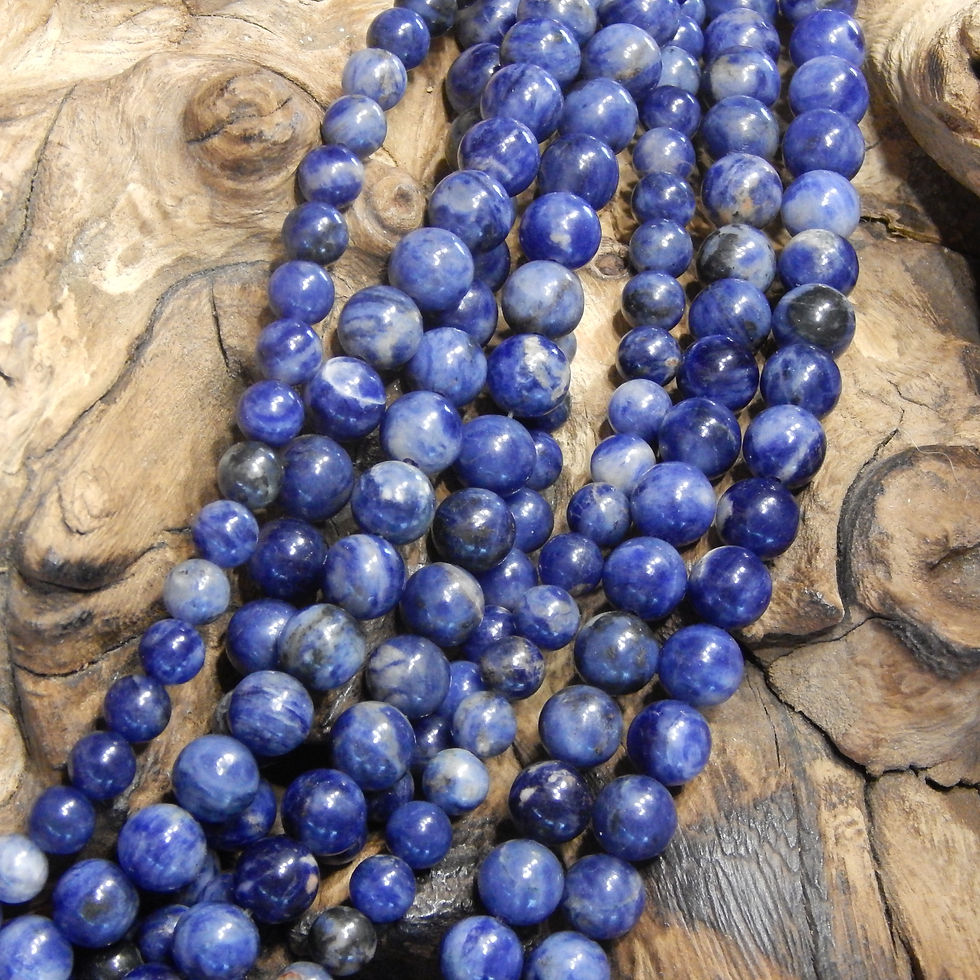 Miniature : Boucles d'oreilles Sodalite