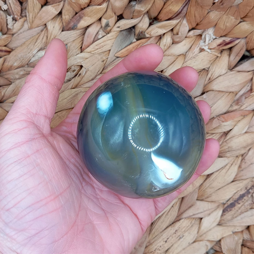 Miniature : Sphère Agate orque