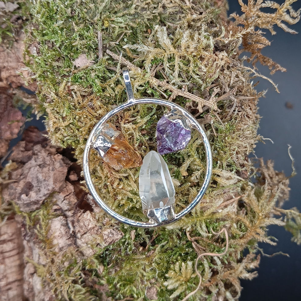 Améthyste, Citrine, Cristal de roche