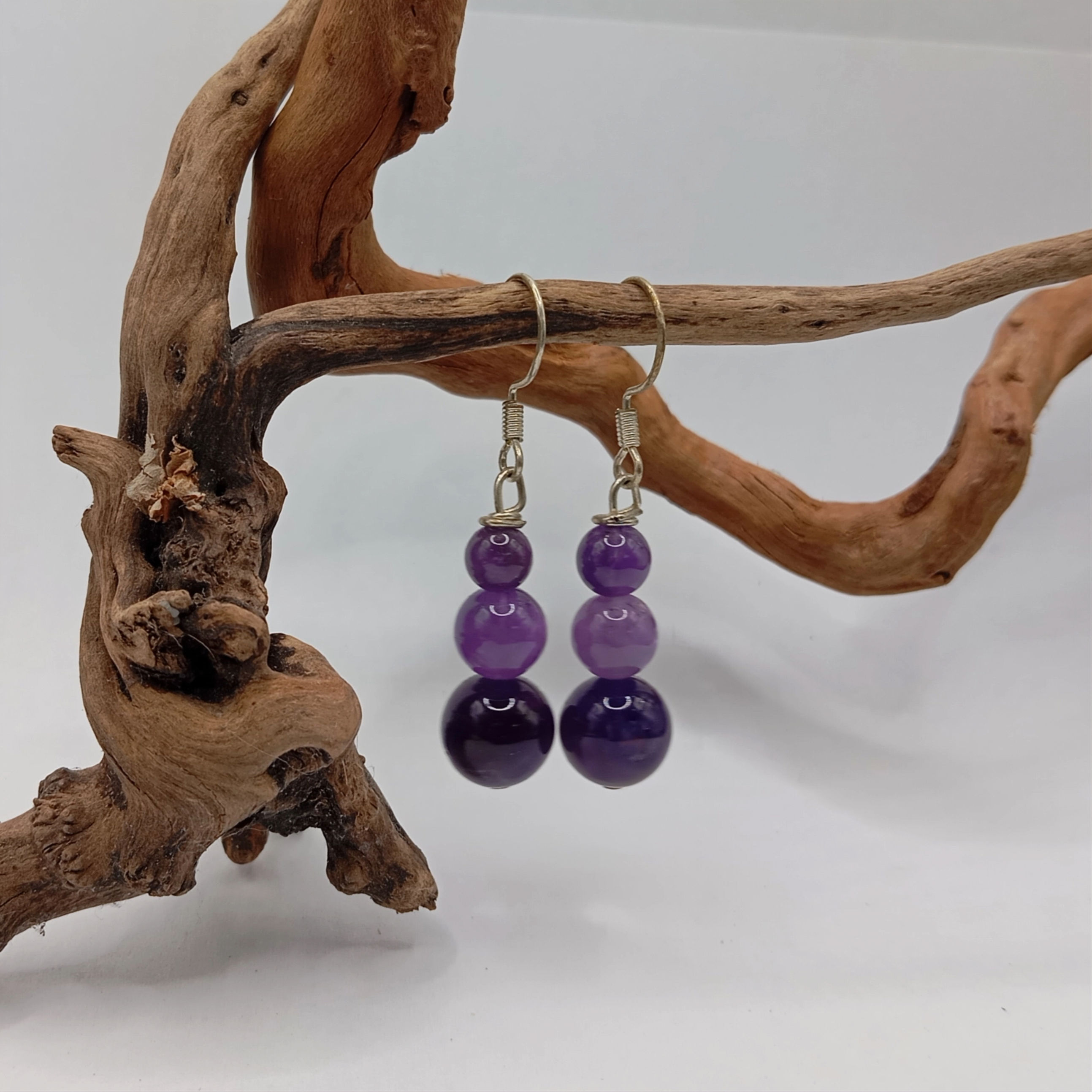 Boucles d'oreilles Améthyste