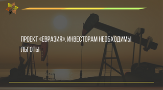 Проект "ЕВРАЗИЯ". Инвесторам необходимы льготы