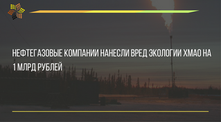 Нефтегазовые компании нанесли вред экологии ХМАО на 1 млрд рублей