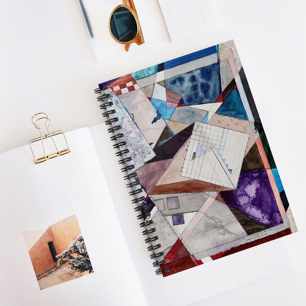 Thumbnail: "Diamonds in the Sky" Spiral Notebook - Ruled Line