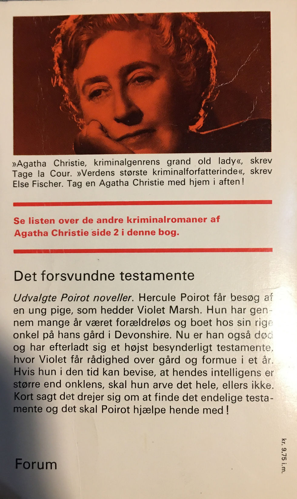 Thumbnail: Det forsvundne testamente, by Agatha Christie