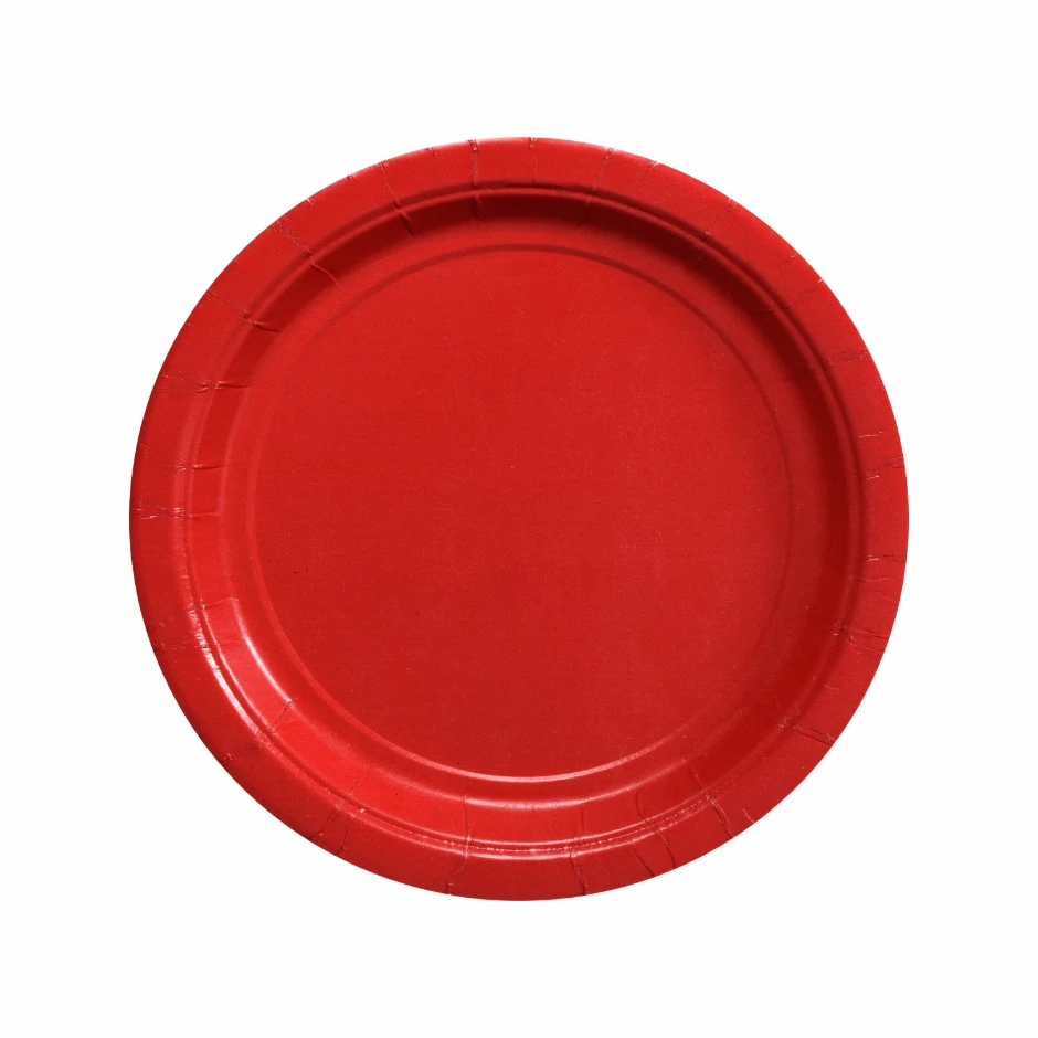 Thumbnail: 24-Count Disposable 7" Round Paper Dessert Plates