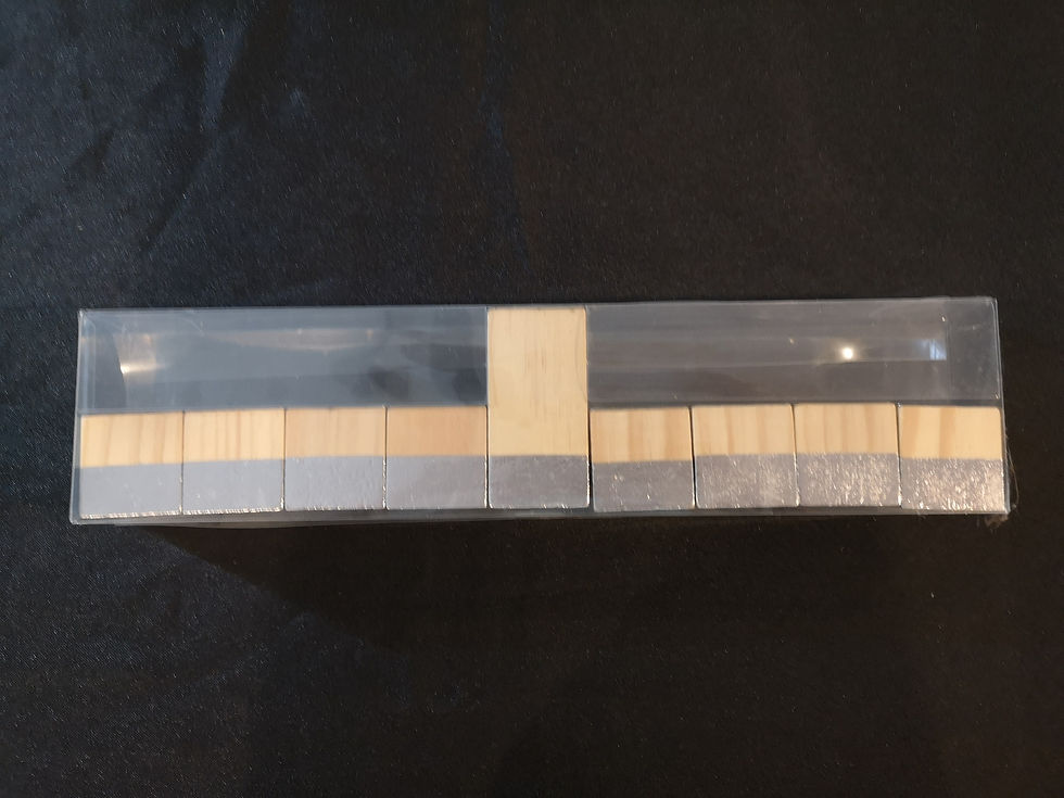 Thumbnail: Wooden Blocks Hanukkiah