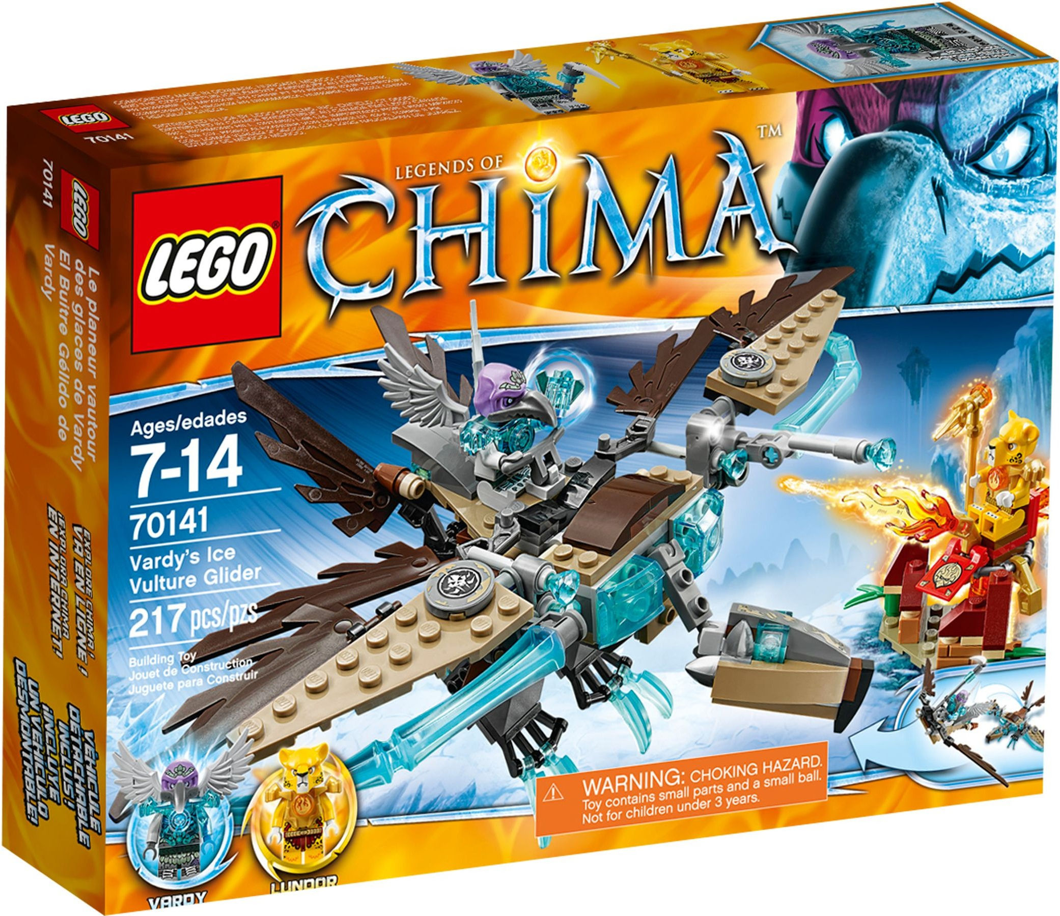 LEGO Legends of Chima 70141 Vardy's Ice Vulture Glider (2014) Retired NEW in Box
