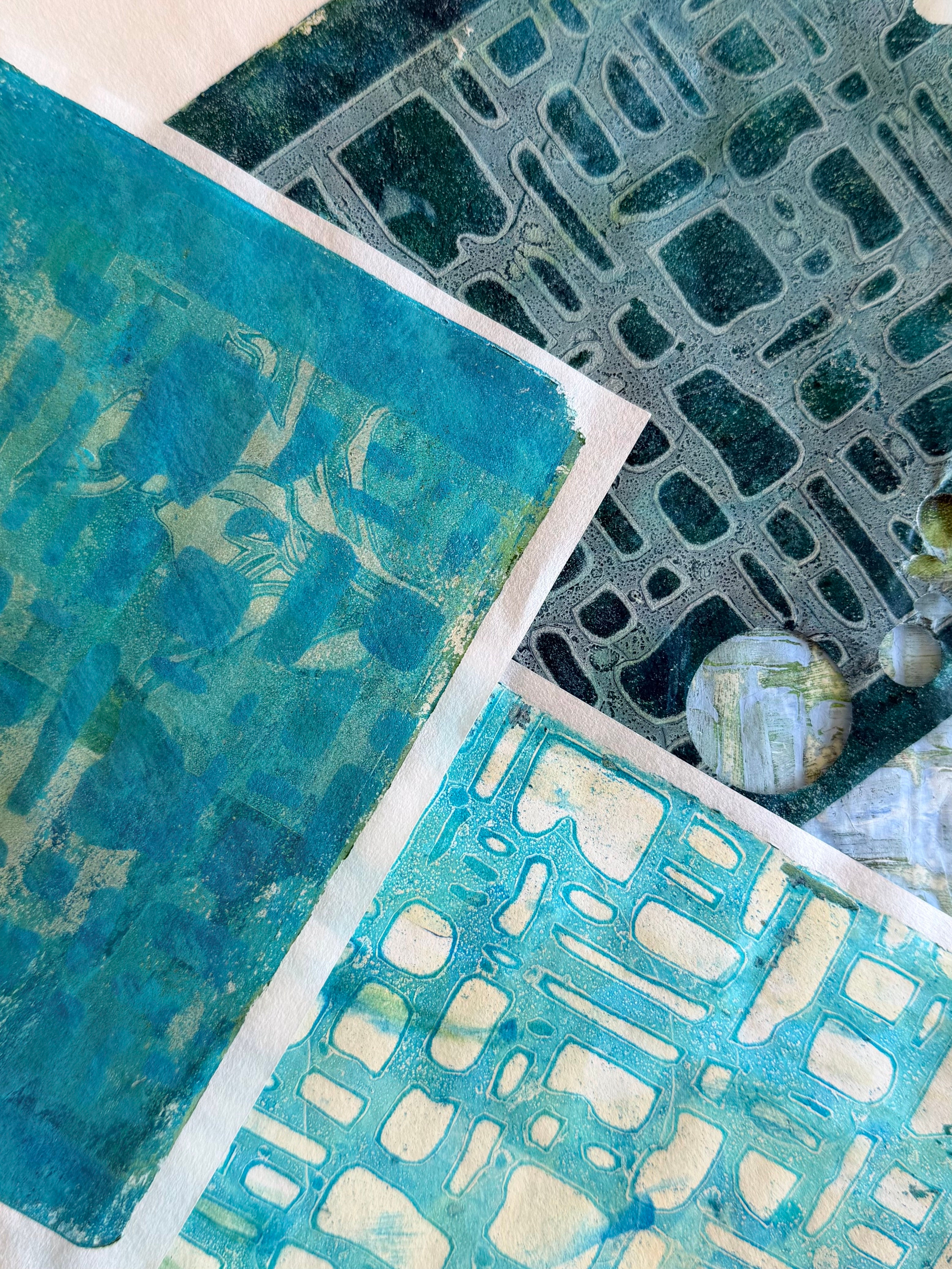 workshop gelli plate en collage antwerpen nathworkshops