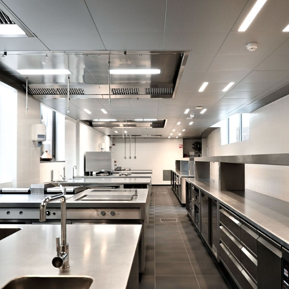 Horeca grootkeuken project interieur plafond