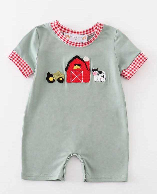 On The Farm French Knot Sage Jonjon