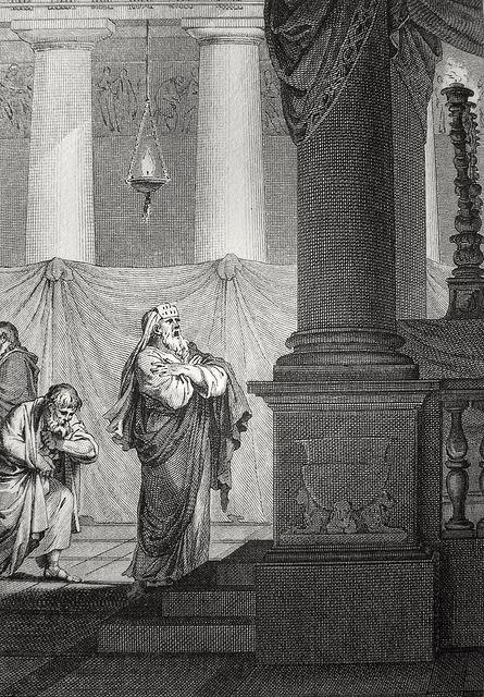 Luke in the Phillip Medhurst Collection 446 The parable of the Pharisee and the publican Luke 18:10-