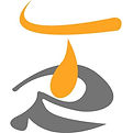 Logo for the Theatre Roundtable, a stylized orange T overlapping a stylized grey R