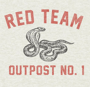 Red vs. Blue shirt design