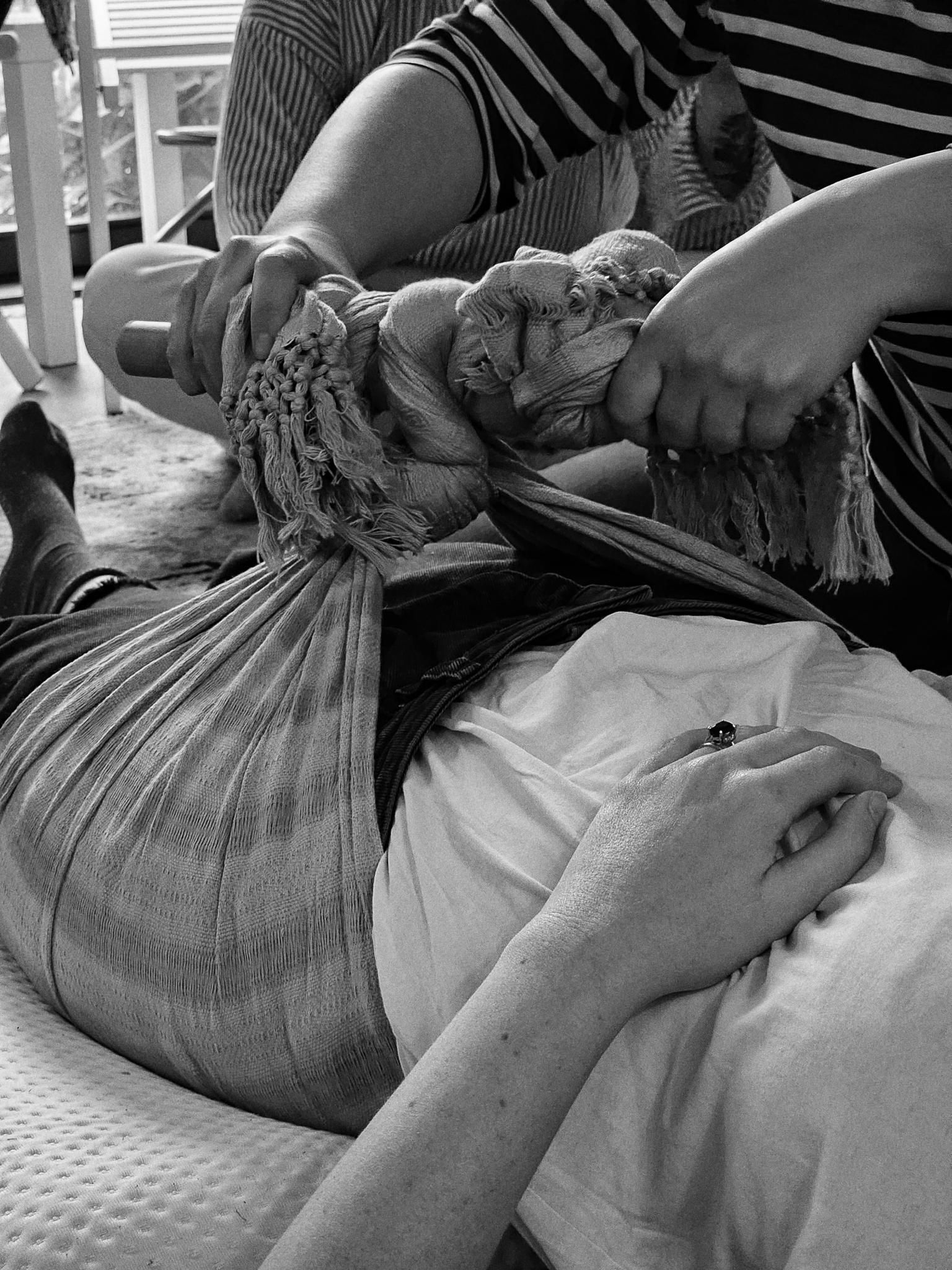 Massage prénatal Doula Charlie