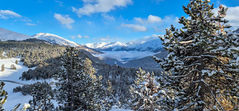 Blick ins Val Müstair ab dem Ofenpass