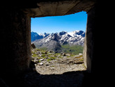 Zimmer mit Blick auf Zebru und Co. In der Zeit vom 1. Weltkrieg war die Schönheit der Aussicht wohl sehr sekundär. 