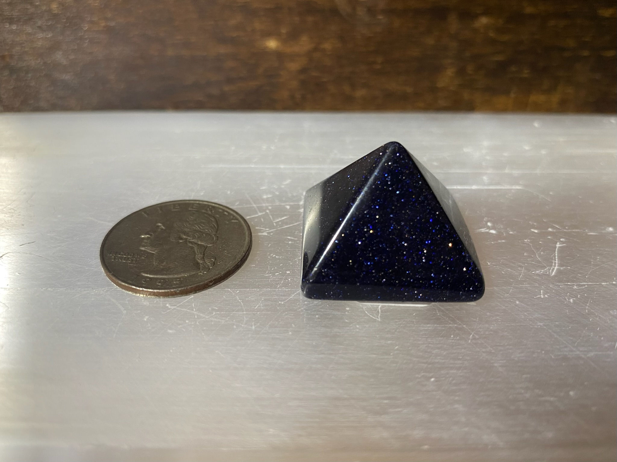 Blue Goldstone - Small Pyramid