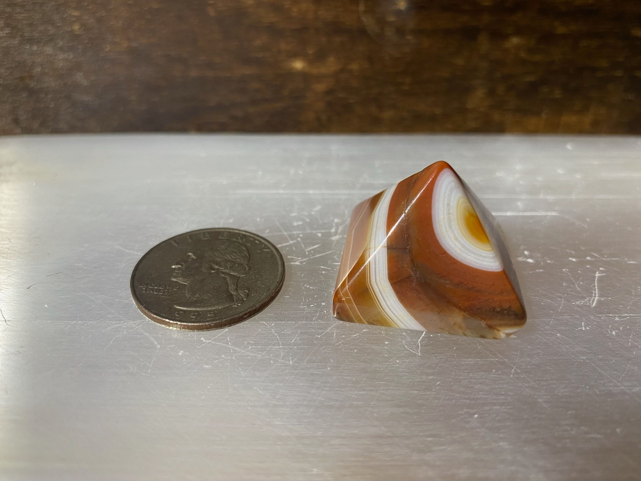 Banded Carnelian - Pyramid