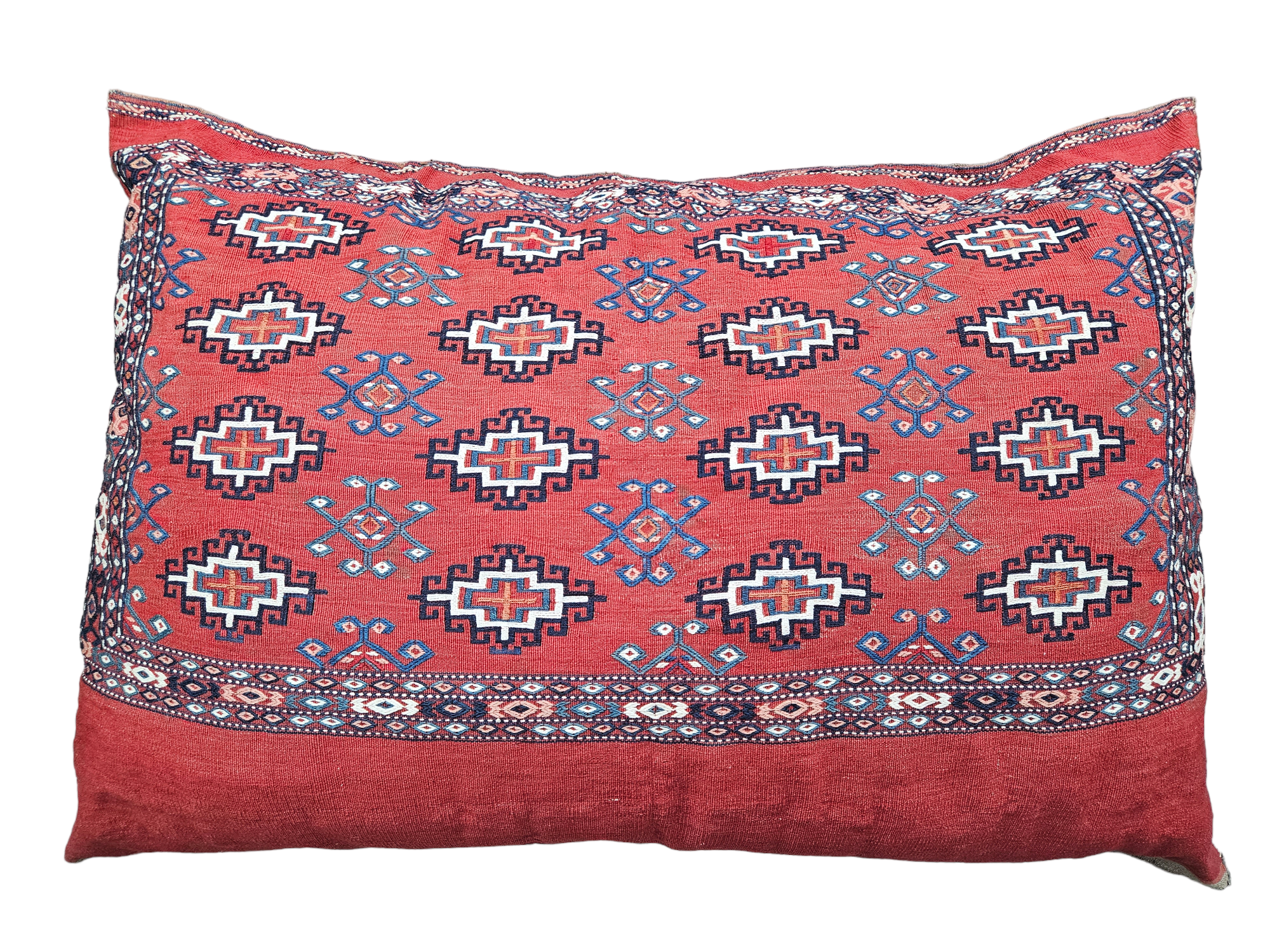 Handgeknoopt Perzisch wol vloerkussen Turkmeens