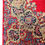 Miniaturbild: Handmade Persian wool Kirman carpet medallion floral red