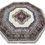 Miniatura: Handgeknoopt oosters wol Kirman Laver tapijt octagon 