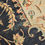 Miniaturbild: Handmade oriental wool Lahore carpet floral dark blue Pakistan