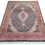 Miniaturbild: Handmade oriental wool Tabriz carpet medallion dark blue India