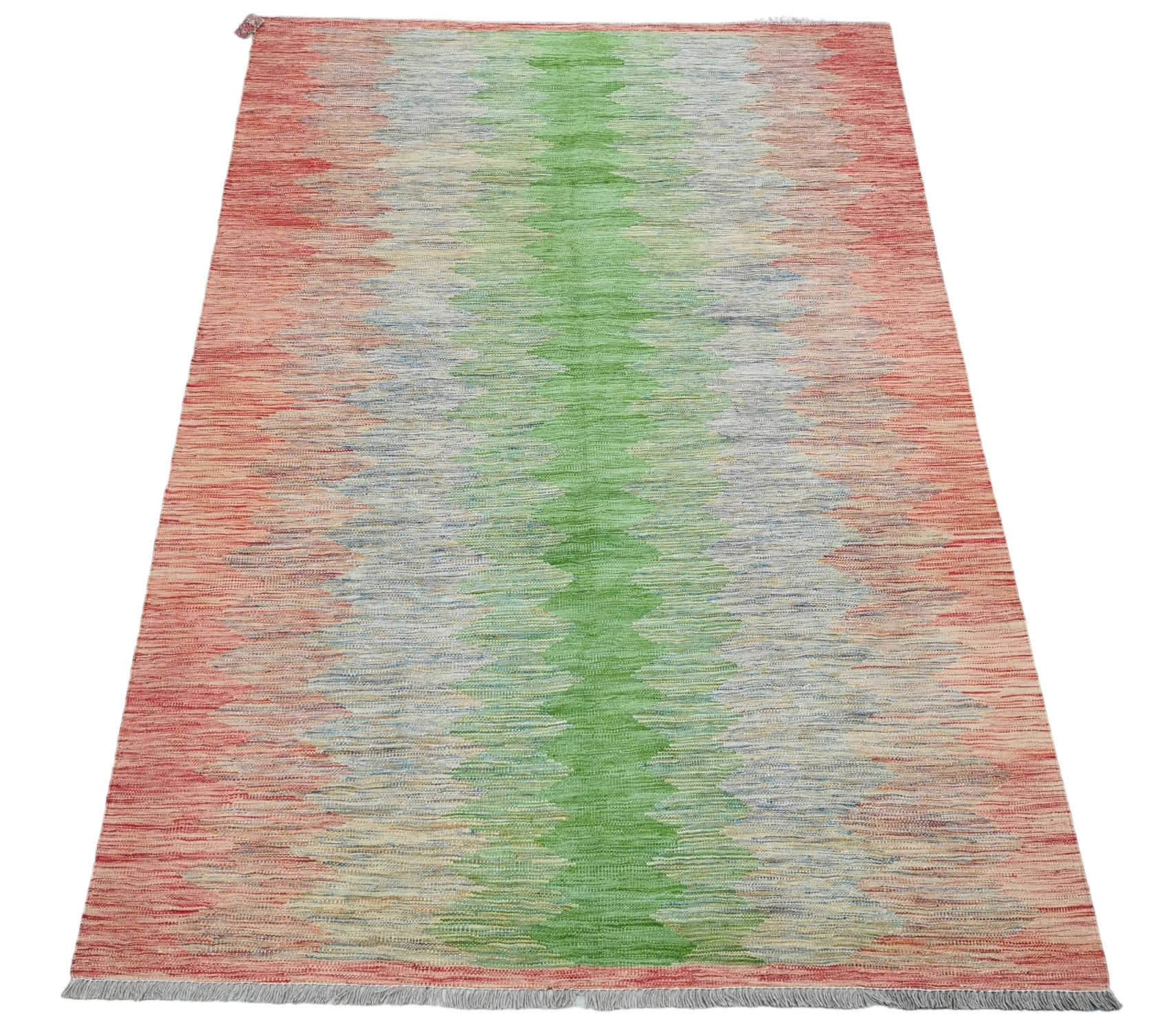 Handgeknoopt Afghaans wol Kelim tapijt Zuha Koraal