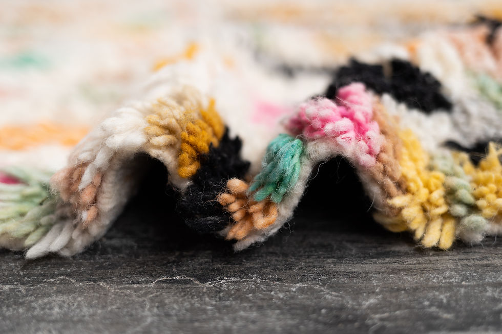 Miniaturbild: Azilal autenthiek Marokkaans berber tapijtdiamond dots