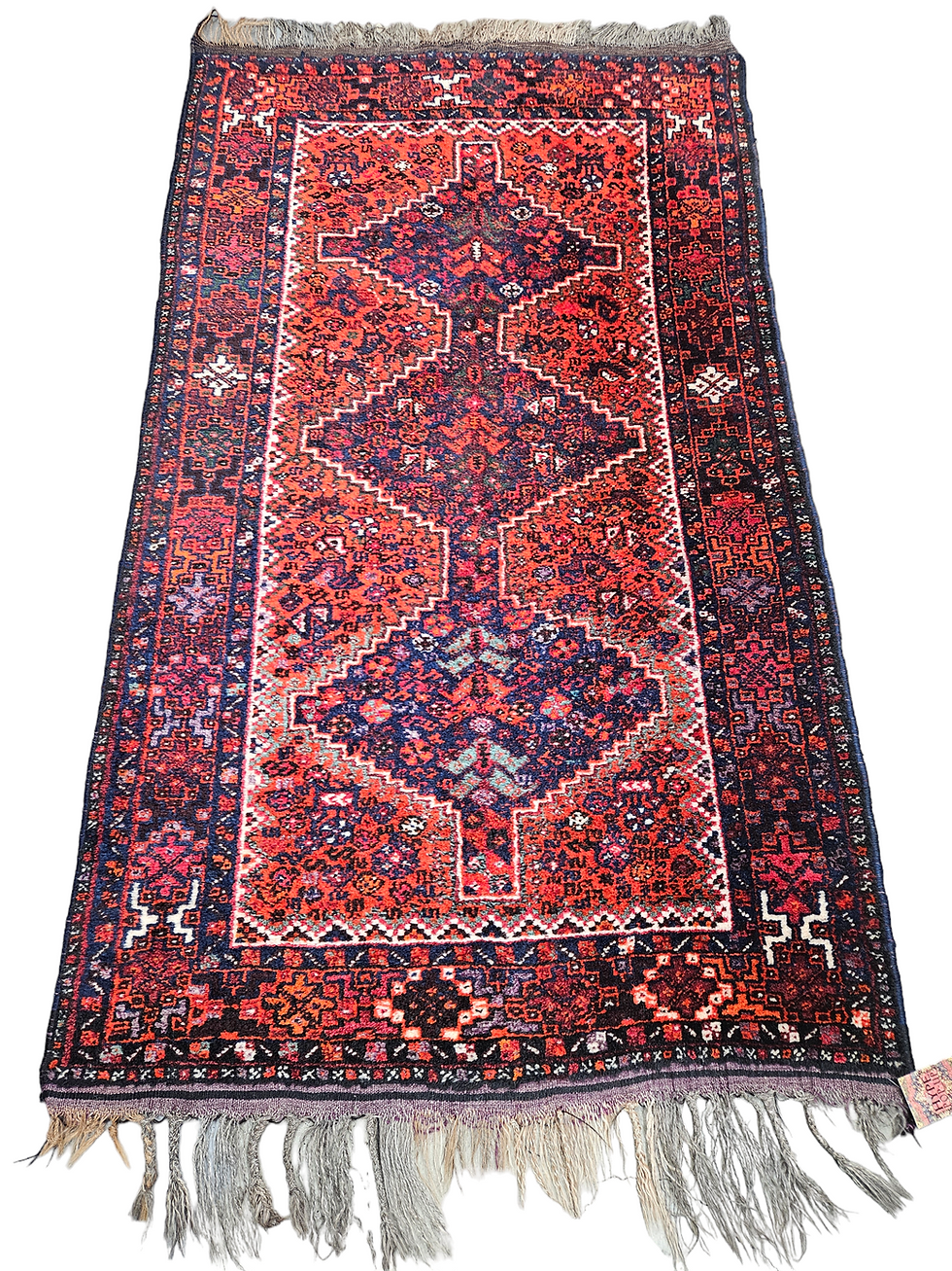 Handgeknoopt Perzisch wol Shiraz tapijt Tribal nomad