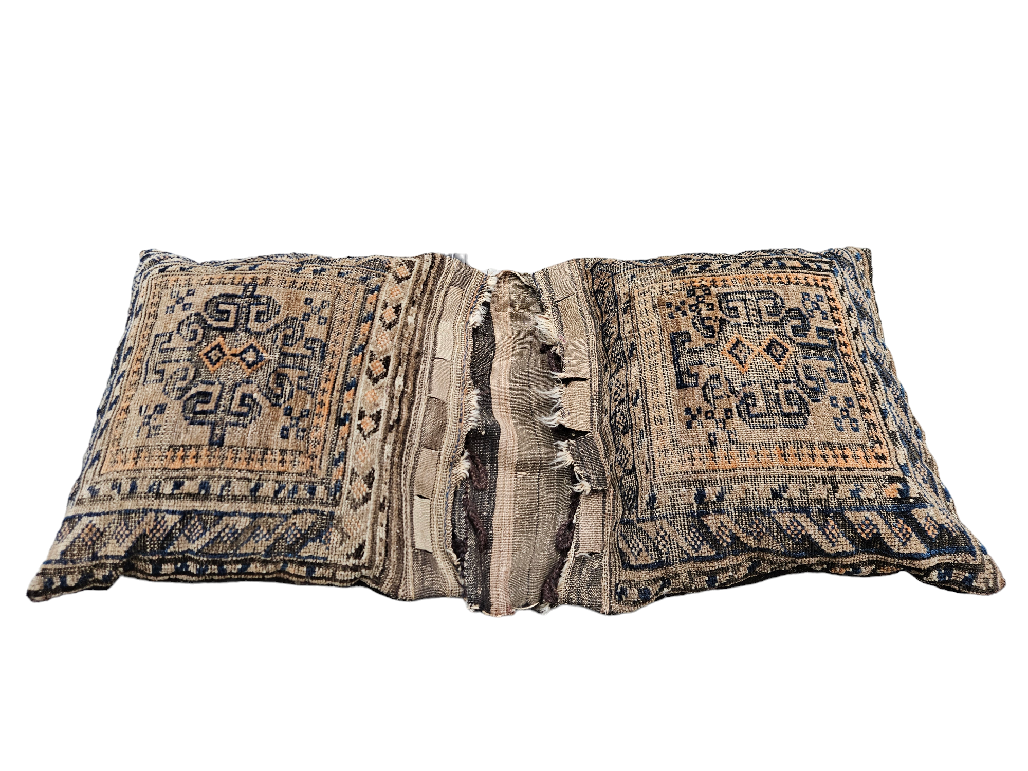 Handgeknoopt Perzisch wol antiek  Camelbags dubbel