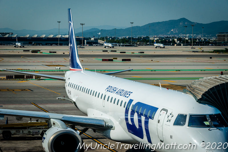 LOT Barcelona to Poznan
