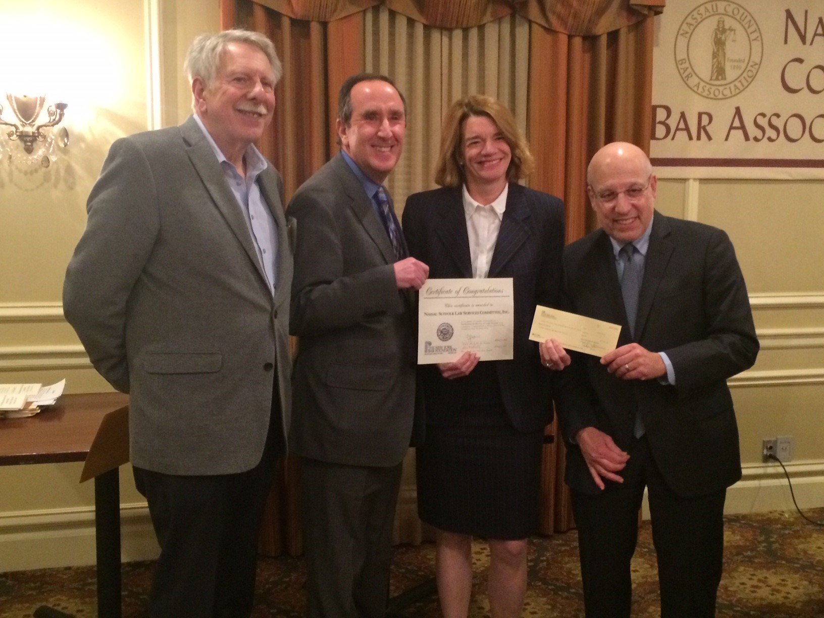 The New York Bar Foundation recently presented a grant to Nassau - Nassau Suffolk Law Services Riverhead Ny