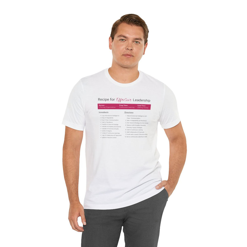 Thumbnail: Effective Leadership Recipe. | Unisex Jersey Short Sleeve Tee