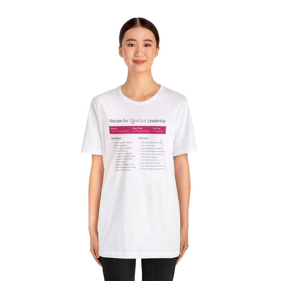Thumbnail: Effective Leadership Recipe. | Unisex Jersey Short Sleeve Tee
