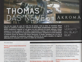 Interview of Thomas in "Batterie Magazine" n.113