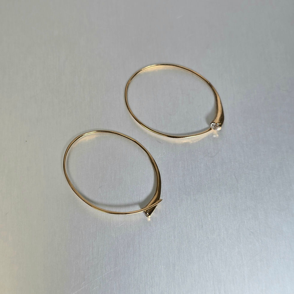 Miniature : Diamond Horn Hoops