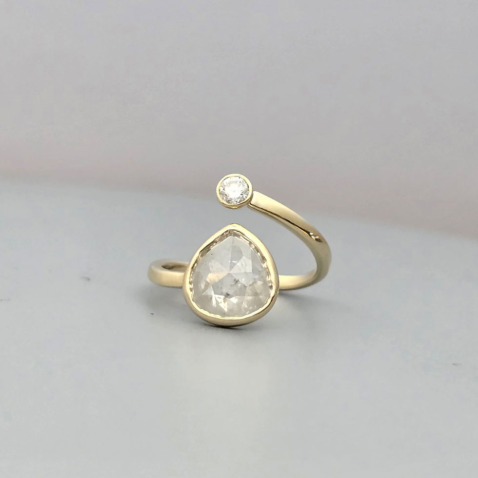 Miniatura: Rosecut Diamond Swirl Ring