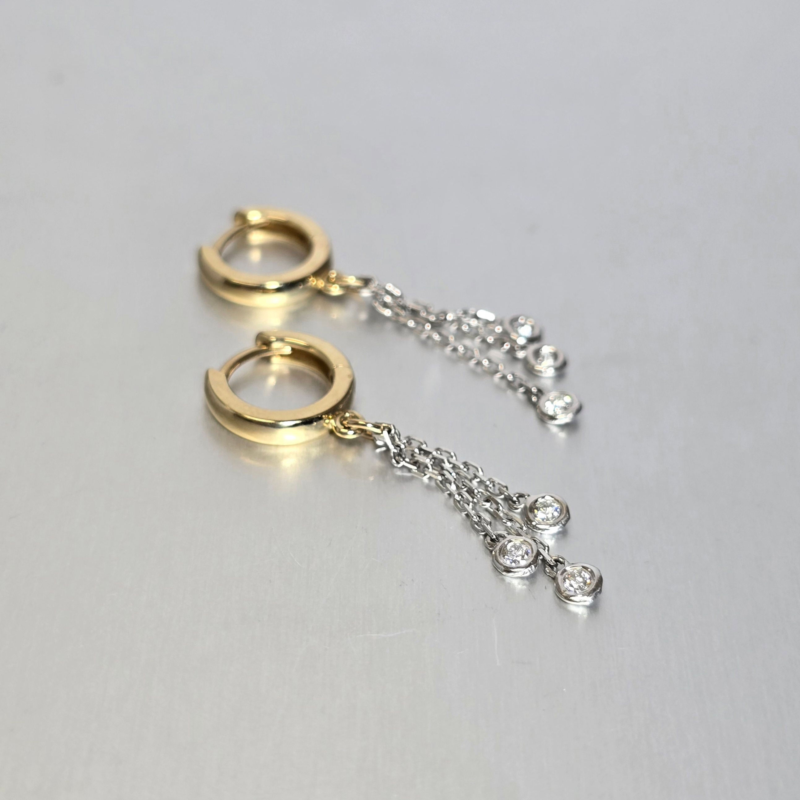 Huggie Diamond Dangles