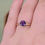 Miniatura: Estate Amethyst Solitaire Ring