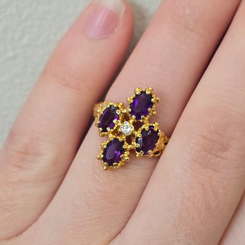 Miniaturbild: Estate Amethyst Nugget Ring