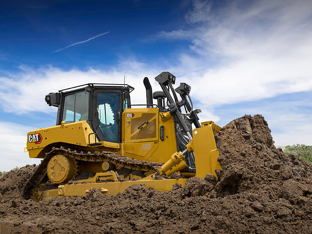 CAT D6 dozer working on a real jobsite
