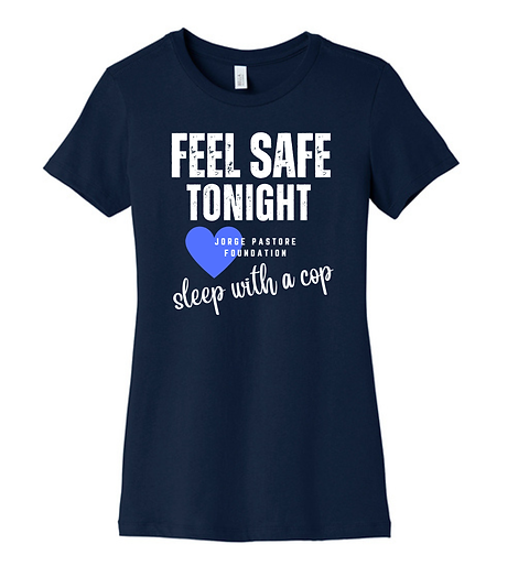 Feel Safe Tonight Sleep With A Cop T-shirt, Police Wife Gift Feel Safe Tonight Sleep With A Cop T-shirt, Police Wife Gift
