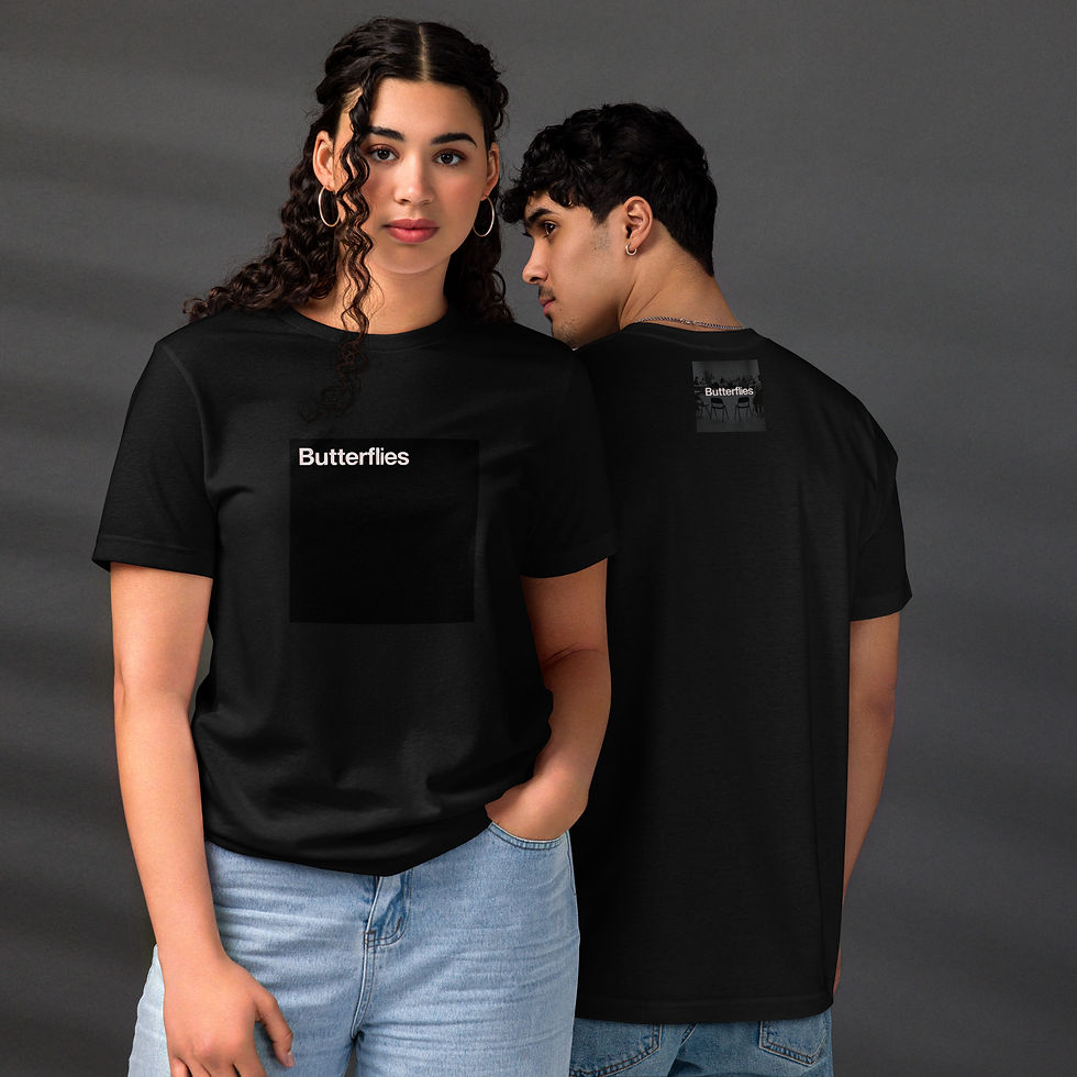 Butterflies logo - staple eco t-shirt