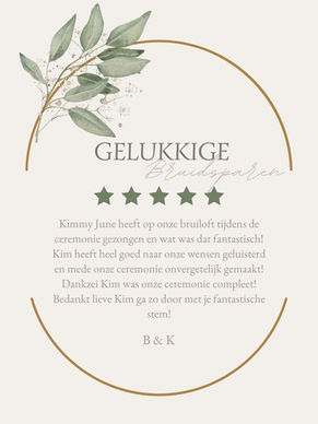 Vijfsterren recensie voor optreden Kimmy June. 