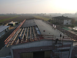 Copertura capannone con pannello coibentato