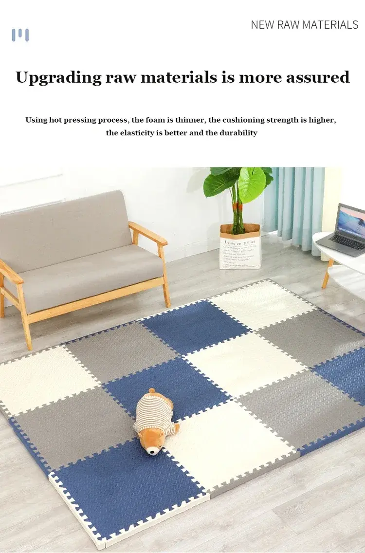 Thumbnail: Baby EVA Foam Puzzle Play Mat | Interlocking Floor Tiles Kids Carpet