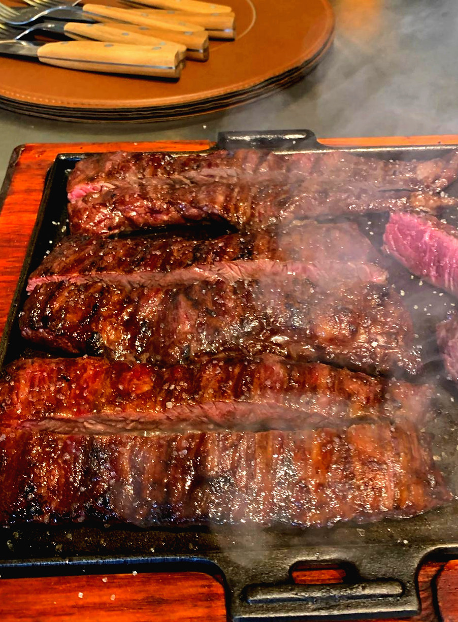 Picanha na parrilla ao ponto perfeito