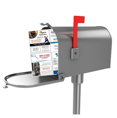 An example of what a 9x12" postcard will look like in your potential customers' mailboxes!
