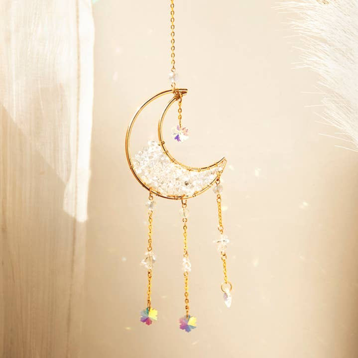 Thumbnail: Moon Suncatcher Crystal Prism Decor